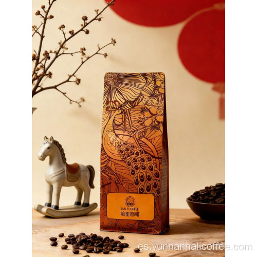 Granos de café tropicales vinosos